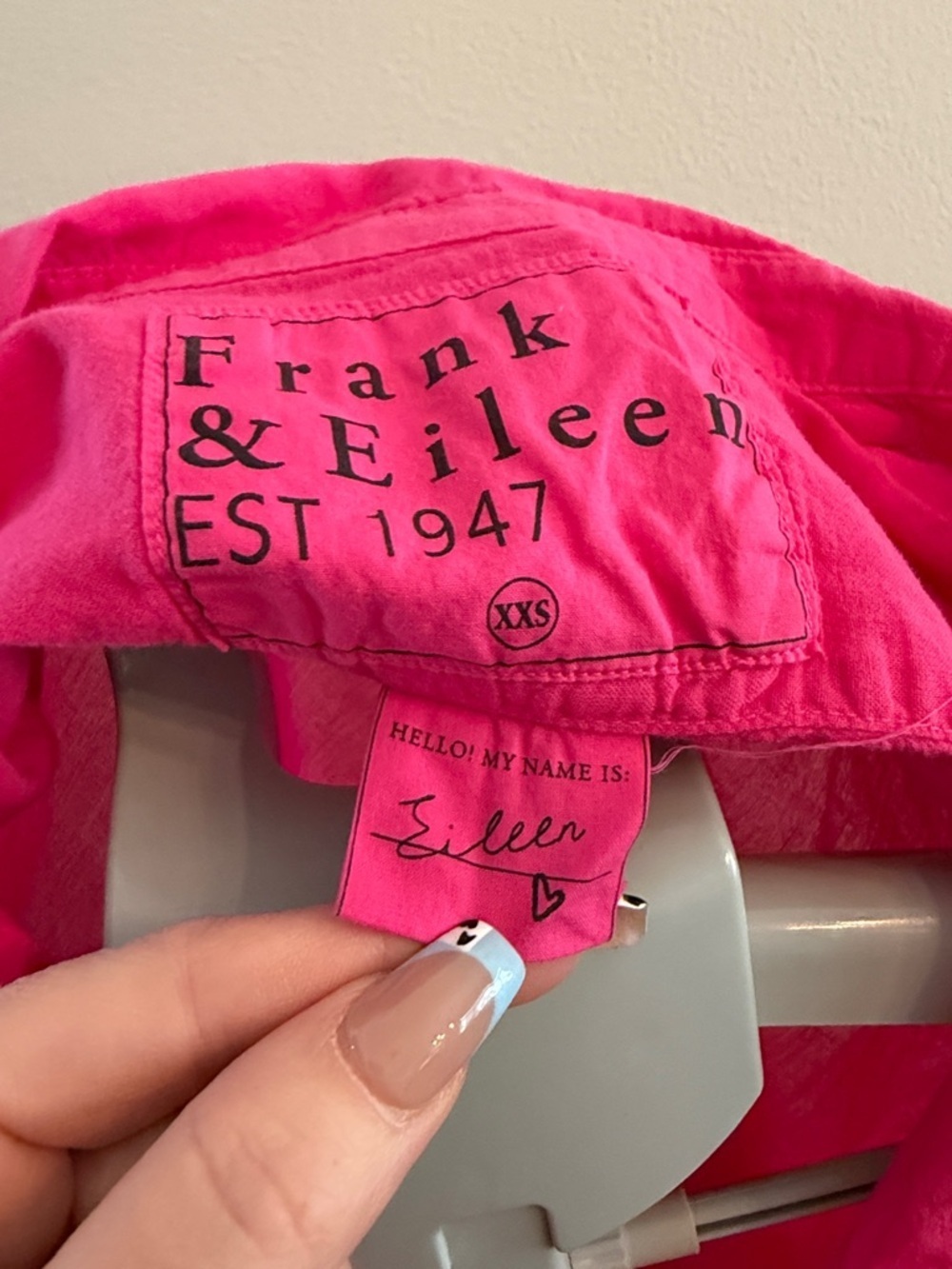 Frank & Eileen EILEEN Vibrant Pink Button-Up Shirt - Picture 5 of 8
